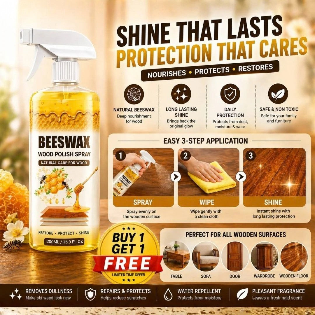 Beeswax Furniture Polish Spray (Buy 1 Get 1 Free)